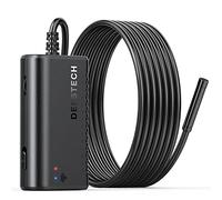 DEPSTECH WiFi Endoscope Inspection Camera, 1200P HD Wireless Borescope with Light, IP67 Waterproof, 3.5M Semi-Rigid Snake Camera Cable, Compatible with iPhone & Android Smartphone, Tablet