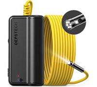 DEPSTECH Wireless Dual Lens Endoscope, 1080P HD Inspection Camera Borescope with Light, Waterproof 8mm Snake Camera with 5m Flexible Cable