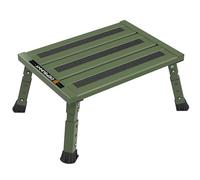 DEPSUNNY Adjustable RV Step Stool, 3-Step Height Adjustment, Foldable Legs, Wide Anti-Slip Surface,Supports Up to 1,000 lb, Premium Aluminum Construction Easy to Carry (Army Green)