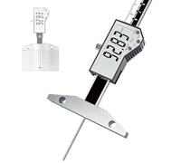 Depth Gauge 0-100mm Digital Thin Rod Indicator with LCD Display, Fastening Screws, for Weld Height & Fillet Thickness Measurement