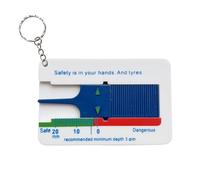 depth gauge - Gauge Tire Ruler | Depth Ruler Checker | Gauges Measurement Tool | Professional Easy Reading find Gaug finder e Keyring Included | High Precision Portable Tread Thickness Rulers for C