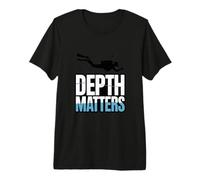 Depth Matters Scuba Diver Underwater Diving Premium T-Shirt