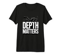 Depth Matters Scuba Diver Underwater Diving Premium T-Shirt
