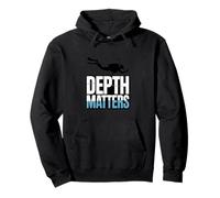 Depth Matters Scuba Diver Underwater Diving Pullover Hoodie