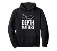 Depth Matters Scuba Diver Underwater Diving Pullover Hoodie