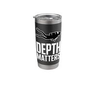 Depth Matters Scuba Diver Underwater Diving Stainless Steel Insulated Tumbler