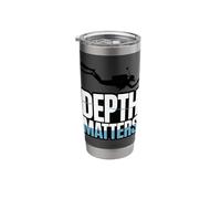 Depth Matters Scuba Diver Underwater Diving Stainless Steel Insulated Tumbler