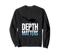 Depth Matters Scuba Diver Underwater Diving Sweatshirt