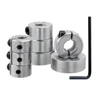 Depth Stop Drill Bit, Treki 8pcs Ring Stop Collars Imperial Drill Depth Stop Collar Set with Hex Wrench (1/2" 7/16" 3/8" 5/16" 1/4" 7/32" 3/16" 1/8")