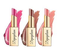 Depuplum Hot Pink Brown Nude Lipstick Set Shimmer Tinted Lip Balm