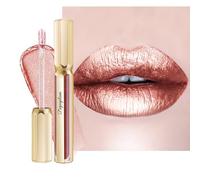Depuplum Nude Lipsticks for Women Metallic Glitter Long Lasting Lipstick