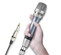 Depusheng C90 Professional Wired Microphone Voice Dynamic Portable Microphone for Home KTV Singing Speech Wedding Stage Outdoor Activities