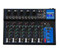 Depusheng HT7 Bluetooth Portable Audio Mixer w/USB DJ Sound Mixing Con