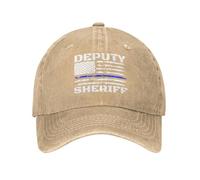 Deputy Sheriff Hat Deputy Sheriff Us Flag Hat Men Baseball Cap Women Trucker HatHat Natural