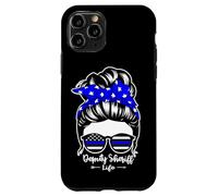 Deputy Sheriff Life Messy Bun Hair Funny Woman Officer Case for iPhone 11 Pro