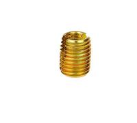 DEPYEE 1/2/5/10pcs M2-M16 Galvanized Steel Threaded Inserts Metal Thread Repair Insert Self Tapping Slotted Screw Nut(M16 1pcs)