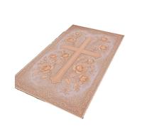 DEPYEE 1pc Cross Rug Christian Prayer Carpet Symbol(2,40X60cm)