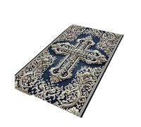 DEPYEE 1pc Cross Rug Christian Prayer Carpet Symbol(3,40X60cm)
