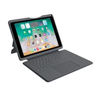 DEQSTER Smart Rugged Touch PLUS Keyboard for iPad 10.2" (7th/8th/9th Gen.), QWERTY Layout
