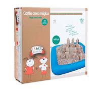 DEQUBE DQB Kit Contrudes a Sand Castle - Kinetic Sand 600g - Non-Toxic - Includes Tray and Molds 912D00010