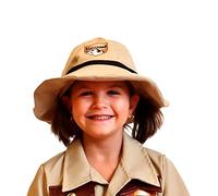 DEQUBE - Unisex explorer hat, complete your costume with accessories, one size fits all