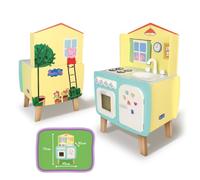 DEQUBE - Wooden Peppa Pig Kitchen (D00074) - Children's Play Kitchen - Ages 2 and Up, Unisex