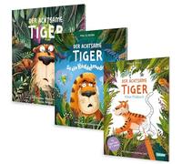 Der achtsame Tiger Buchset Kinderbuch - Teil 1 & 2 + Malbuch - Przemyslaw Wechterowicz, Max & Niclas - Vorlesebücher ab 3 Jahren - Achtsamkeit & Selbstbewusstsein - inkl. Lesezeichen