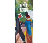 Der Blaue Reiter 2026: Kunstkalender mit Werken der Gruppe der blaue Reiter, Expressionismus. Wandkalender im Hochformat: 28,5 x 69 cm.