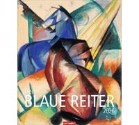 Der Blaue Reiter Kalender 2026: Kunstkalender im Großformat mit den beliebtesten Meisterwerken der berühmten Künstlergruppe. Farbstarke Bilder in elegantem Design 46x55 cm Hochformat