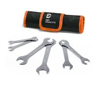 Der Erwachte Super-Thin Open End Wrench Set, SAE, 6-Piece, Including 3/8", 7/16", 1/2", 9/16", 5/8",11/16", 3/4", 13/16", 7/8", 15/16", 1", 1-1/16", Slim Wrench Set with Rolling Pouch