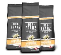 Der-Franz Coffee, flavoured with Vanilla, Arabica and Robusta coffee beans, 3 x 500 g