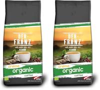 Der-Franz Crema organic Coffee, ground, 1000 g (Pack of 2)