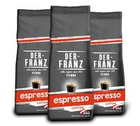 Der-Franz Espresso Coffee, whole bean, 3 x 500 g