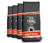 Der-Franz Espresso Coffee, whole bean, 4 x 1000 g