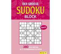 Der große Sudokublock Band 6: 380 Kulträtsel in 3 Schwierigkeitsstufen