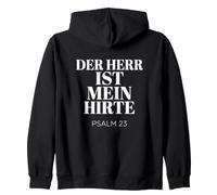 Der Herr Ist Mein Hirte Psalm 23 Bible Verse Zip Hoodie