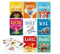 Der Löwe in dir & 7 weitere Bilderbücher von Rachel Bright/Jim Field - Das komplette Set für Kinder ab 3 Jahren über Gefühle Freundschaft & Mut, inkl. Stickerset, Vorlesebücher zum Lernen & Entdecken