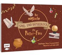 Der magische Spiel- und Rätselblock für Potterheads: Ultimativer Spiele-Spaß für Harry Potter-Fans: Quizfragen, Bingo, Kreuzworträtsel, Patronus-Orakel und vieles mehr