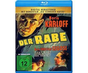 Der Rabe (The Raven) + Die schwarze Katze (The Black Cat) Beide Edgar Allen Poe Kult-Klassiker mit Boris Karloff (bk: Frankenstein) und Bela Lugisi (UNCUT) [Blu-ray]