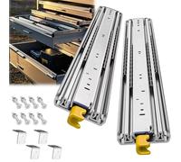 Der Slide Guide with Lock & Ball Bearings 1400-2000mm Max Load 220kg Full Exteon Side Mount Yellow 450mm/18in - Ideal for STO Soluts