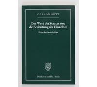 Der Wert des Staates und die Bedeutung des Einzelnen.
