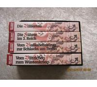 Der zweite Weltkrieg, VHS in 4 teilen - Vom Blitzkireg zum Wüstenkrieg - Die Alliierten - Die Führer im 3. Reich - Vom Rußlandfeldzug zur Schlacht um Berlin im Schuber