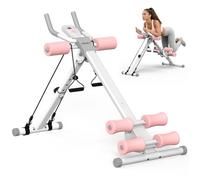 DERACY Ab Workout Machine Adjustable Ab Trainer Abdominal Trainer for Home Gym Foldable Ab Crunch Machine for Core 440 LBS