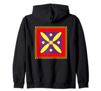 Derafsh Kaviani, lotus flower, Iranian history, flag, badge Zip Hoodie