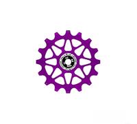 Derailleur Pulley for Road and MTB Bikes Made from Aluminum Alloy with Precise Fit and Efficient Power Transfer (12T-Purpler)