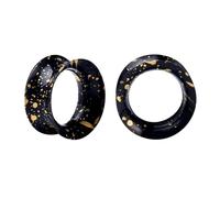 DERALA 2Pcs Ear Tunnels Ultra Thin Soft Silicone Double Flared Ear Gauges Plugs Flexible Flesh Tunnel Expander Stretching Ear Piercing Jewelry for Men Women Size 8g-1 inch, 9/16"(14mm), Silicone, no