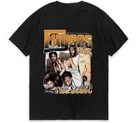 deran Hip Hop Band The Fugees Score Ready or Not Concert Tour 1996 T-Shirts Men's Short Sleeve Streetwear T Shirt Tops Male Size L Black