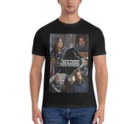 deran Law and Order: SVU Crack Poster T-Shirt Mens Workout Shirts Tshirts for Men Size L Black