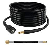 DERASL 10M Karcher Hose Replacement, Click Bayonet to M22 Female for Karcher K2 Domestic Pressure Washer, Screw on The Quick-Connect Adapter for