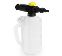 DERASL 1L Adjustable Snow Foam Lance - Compatible with Lavor, Parkside, Spear and Jackson Pressure Washers, Includes Shampoo Measuring Cup